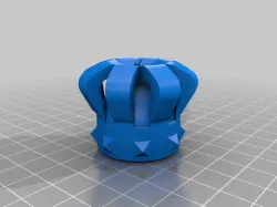 Crown with rocket