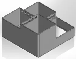 Desk organizer with square elements