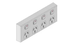 Dexton A Series quad powerpoint white Part # DXWGP04