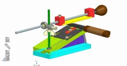 DIY sharpening jig for knives and scissors