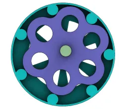 External cycloidal gear set-Lobes 6