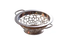 Food metal strainer bowl