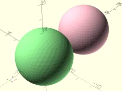 Geodesic sphere with 3-axis polygon equators in OpenSCAD
