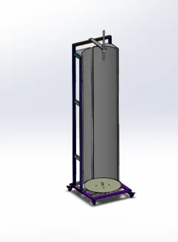 Gray fabric unwinding rack