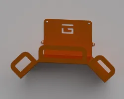 GueriTech Wall Air Hose Holder Sheet Metal DIY