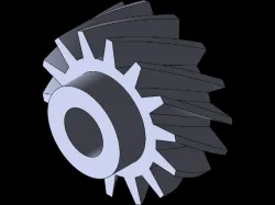 Helical motor gear