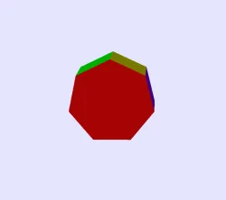 Heptagonal prism regular