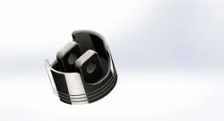 How to draw Piston in Solidwork | Solidworks
