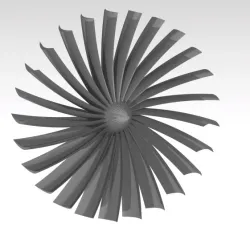 Jet engine fan