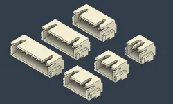 JST-XH 2.5mm SMD - Parametric Model + Schematics