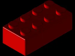 lego bricks 2x2 and 2x4