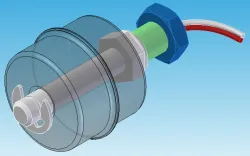 Liquid level float sensor single ball 45mm