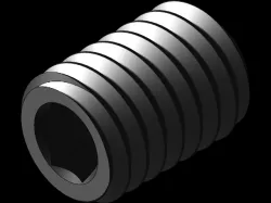 M3 x 4mm cup point grub screw (steel)