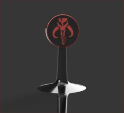 Mandalorian Fan Art Headphone Stand