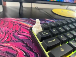 Membrane Streched Moai Keycap