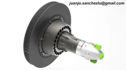 Mercedes-AMG F1 W12 E Performance Front Axle And Brembo® Carbon-Carbon Brake Disc Assembly