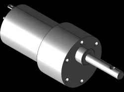 Orange Johnson Motor 200RPM