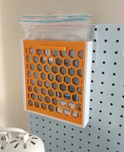 Paper box for metal pegboard