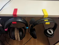 Parametric headphone desk holder
