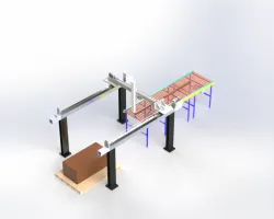 Pick and place automation line