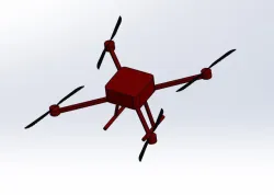Quadrocopter Drone frame CAD