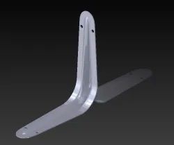 Right Angle Bracket with tapered gusset