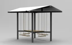 Rocking table - Garden gazebo - Pergola