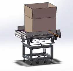 Roller line of carton rotary conveying
