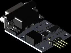 RS232 to TTL (UART) Power Isolation module