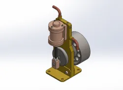 SINGLE CYLINDER OSCILLATING STEAM ENGINE