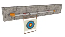 Sliding shooting target