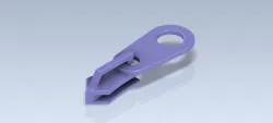 Studycadcam 3D CAD Exercise 1070/Zipper_ Slider and Pull Tab/Cierre_Corredera y Jaladera/ Autodesk Inventor Pro