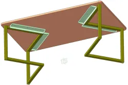 Table coffee (mod. 1000x580x420)