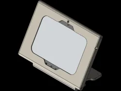 Tablet stand in reception
