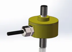 Tension/compression cylindrical inline load cell M6 rod end force sensor
