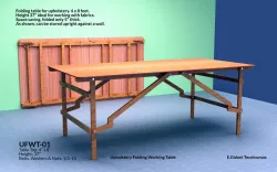 UPHOLSTERY FOLDABLE WORKING TABLE
