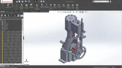 Vertical Steam Engine