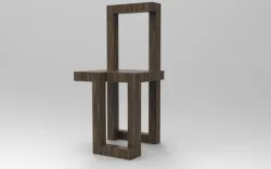 Weird Wooden Chair-Nice Concept