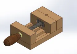 Wooden vice for light crafting