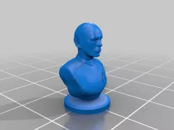 A bust of bald Spock.