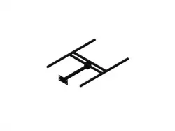Adjustable angle solar panel mount frame