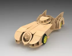 Batmobile 1989 with wood