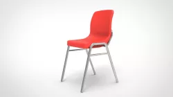 Chair with steel frame