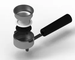 Coffee machine handle