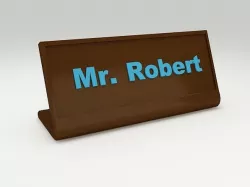 Desk name plate 2