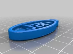 Jan round Keychain