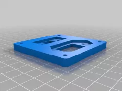 Kossel Clear USB & Power Receptacle Mounting PLATE