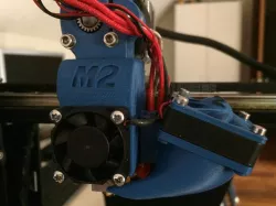 makergear m2 e3d filament drive and ez removable fan duct