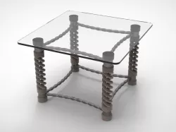 Marble - Glass table
