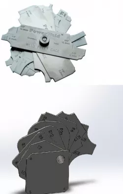 Mjerac dimenzije vara / Gage dimensions of the weld